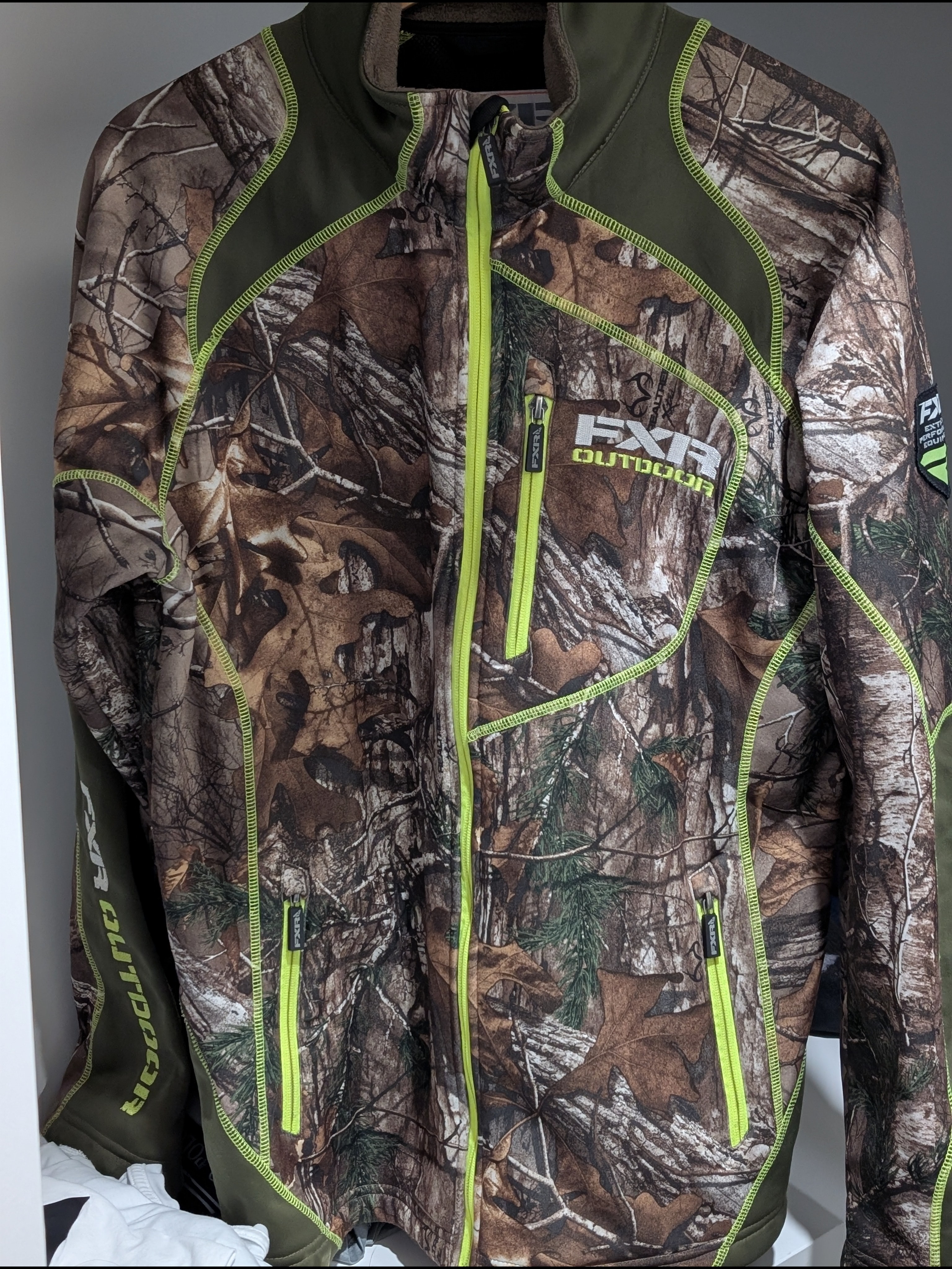 Fxr Outdoors Men’s Performance Camo Jacket In Brown And Green